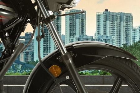 TVS Star City Plus Front Mudguard And Suspension