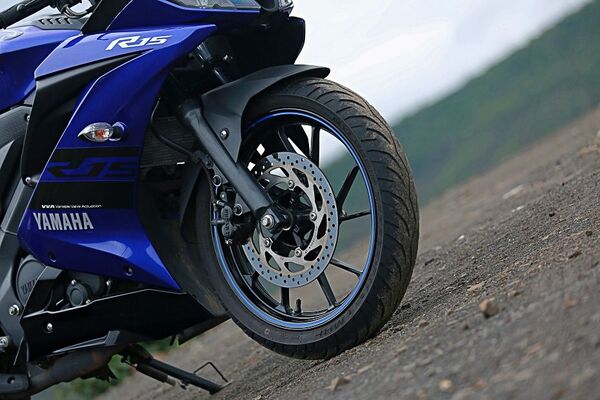 Yamaha R15S Front Tyre View