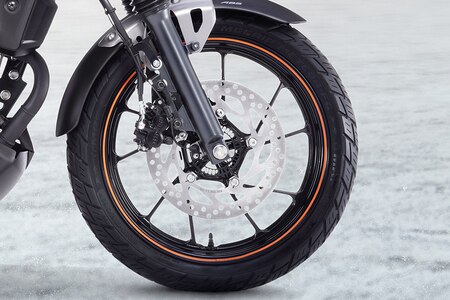 Yamaha FZ-X Front Tyre View