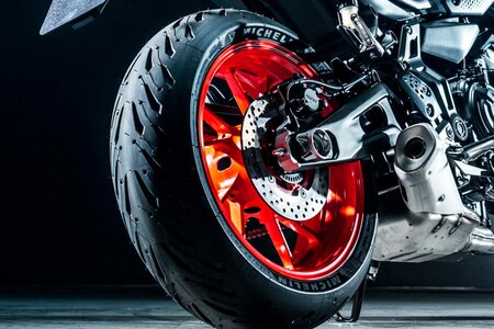 Yamaha MT-07 Rear Tyre View