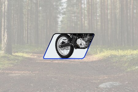 Yamaha WR155R Rear Tyre View