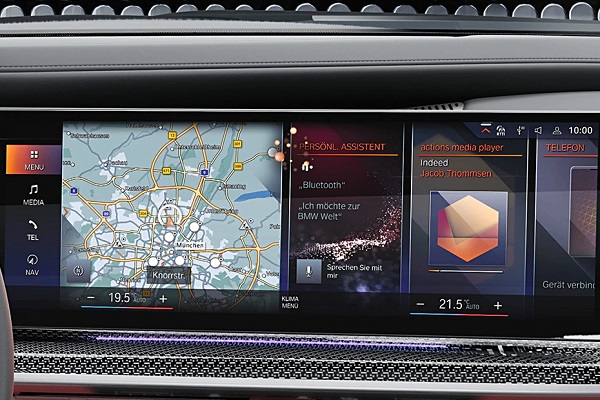 BMW 7 Series Infotainment System Main Menu