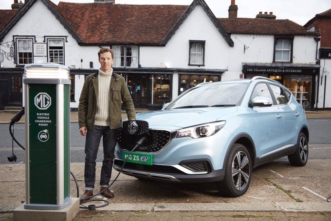 File photo of MG ZS EV being charged at a charging station