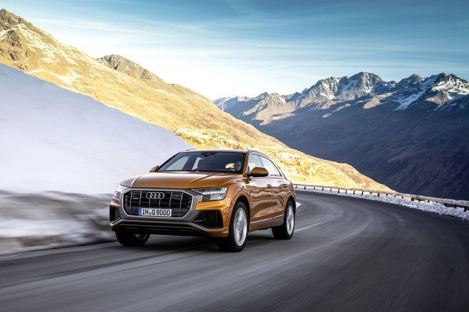 Audi Q8: Audi is all set to begin 2020 with a bang with the five-seater Q8. The coupe-like SUV sits on 22-inch wheels and combines power with performance seamlessly to justify the kind of price tag it would certainly get. Audi Q8: Audi is all set to begin 2020 with a bang with the five-seater Q8. The coupe-like SUV sits on 22-inch wheels and combines power with performance seamlessly to justify the kind of price tag it would certainly get.