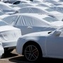 Audi vehicles sit waiting for delivery after their arrival in the United States in National City, California, U.S. (Reuters)