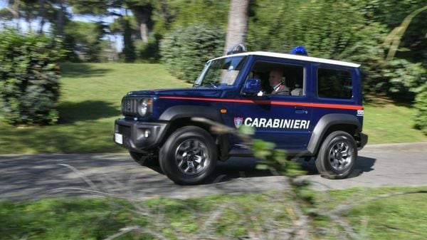 The Carabinieri has a fleet of Suzuki Jimnys to take on off-road endeavours. 