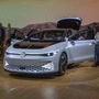 The Volkswagon I.D. Space Vizzion is shown at LA Auto Expo. (AFP)