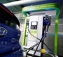 FILE PHOTO: A Hyundai Motor's electric car IONIQ is charged at a electric charging station in Seoul