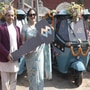 Namrita Puri, president of Indian Women's Association (IWA) hands over two electric vehicles to Pashupati Area Development Trust (PADT) (ANI)