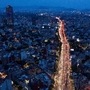 Aerial view of peak hours in Mexico City. (AFP)
