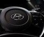 File Photo: The logo of Hyundai Motors is seen on a steering wheel of a all-new Sonata sedan.