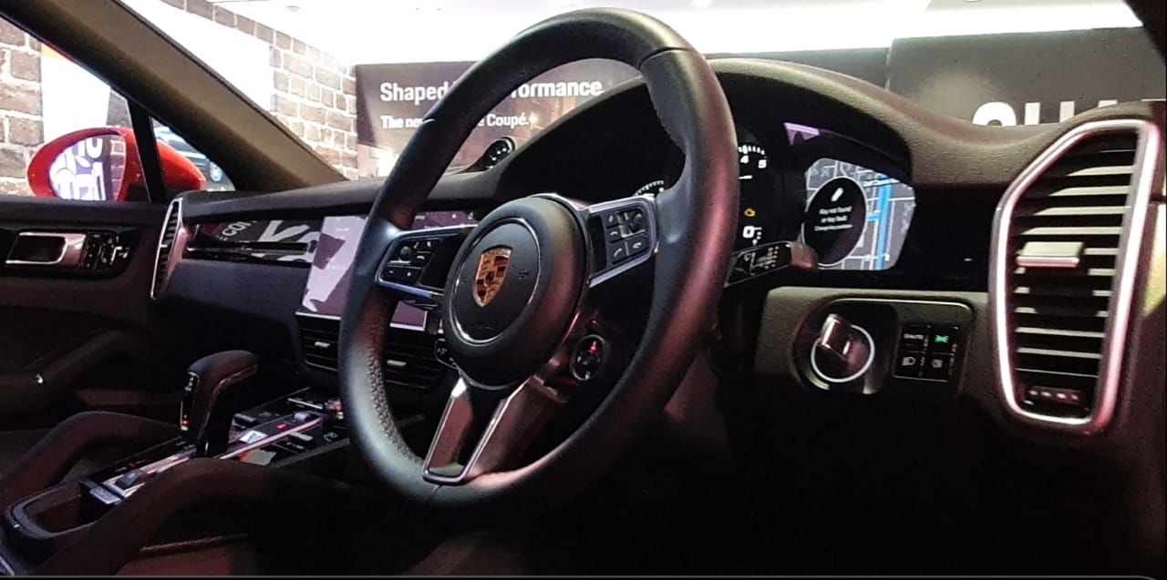 Cayenne Coupe interiors.