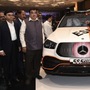 Nitin Gadkari, Minister for Road Transport and Highways, unveiled the Mercedes Benz ESF 2019. (HT Photo)