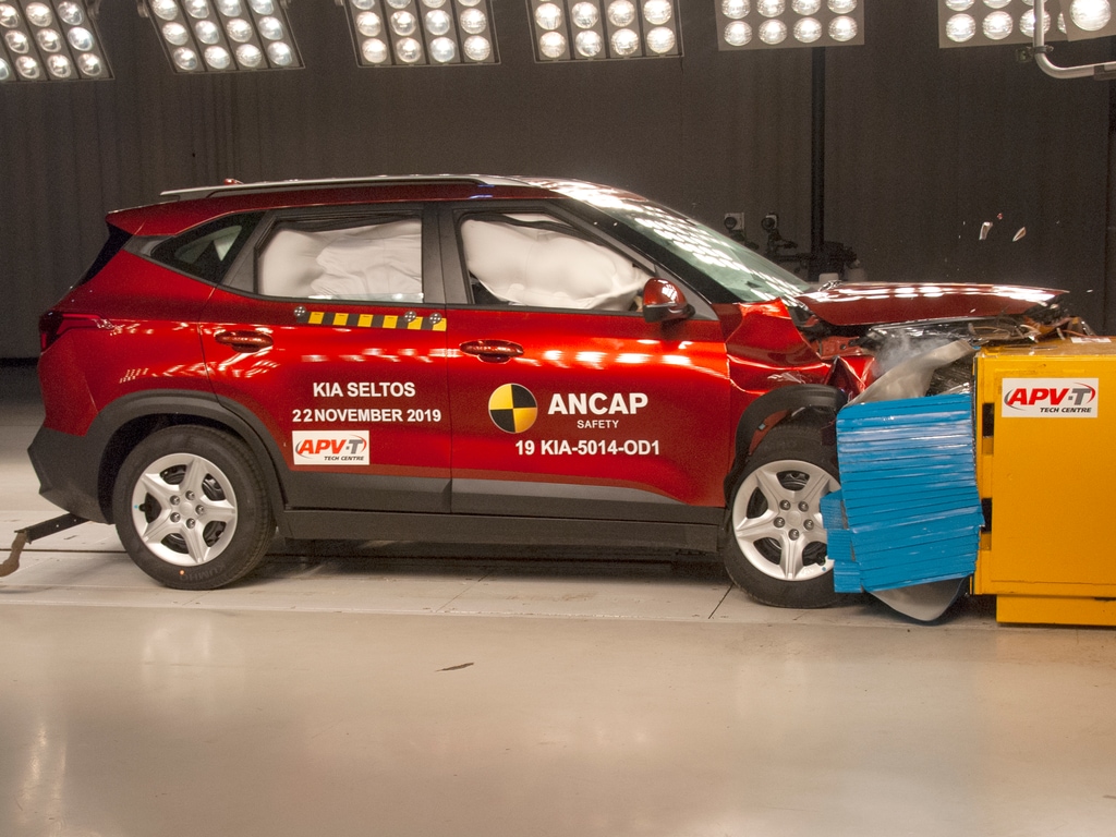 Photo of Kia Seltos undergoing crash tests by ANCAP SAFETY (Photo courtesy: ancap.com.au) Photo of Kia Seltos undergoing crash tests by ANCAP SAFETY (Photo courtesy: ancap.com.au)
