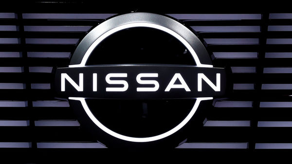 FILE PHOTO: A Nissan logo is pictured at the Tokyo Motor Show, in Tokyo, Japan.