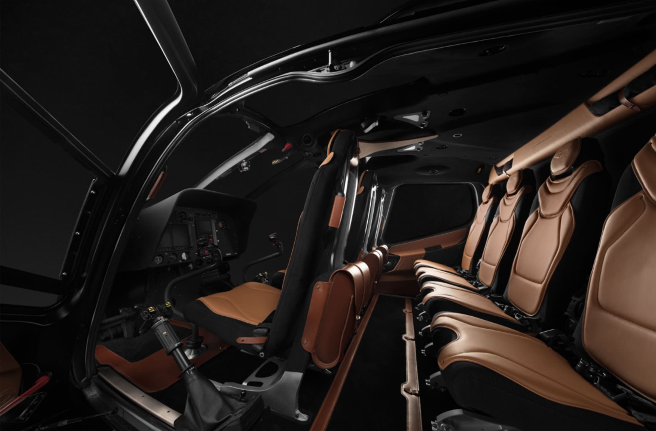 Inside, the automotive-inspired cabin, which offers a higher level of comfort, is trimmed in Pure Black ultra-suede with a palette of selectable leathers comprising Oxford Tan, Pure Black, Cormorant and Ivory. Inside, the automotive-inspired cabin, which offers a higher level of comfort, is trimmed in Pure Black ultra-suede with a palette of selectable leathers comprising Oxford Tan, Pure Black, Cormorant and Ivory.