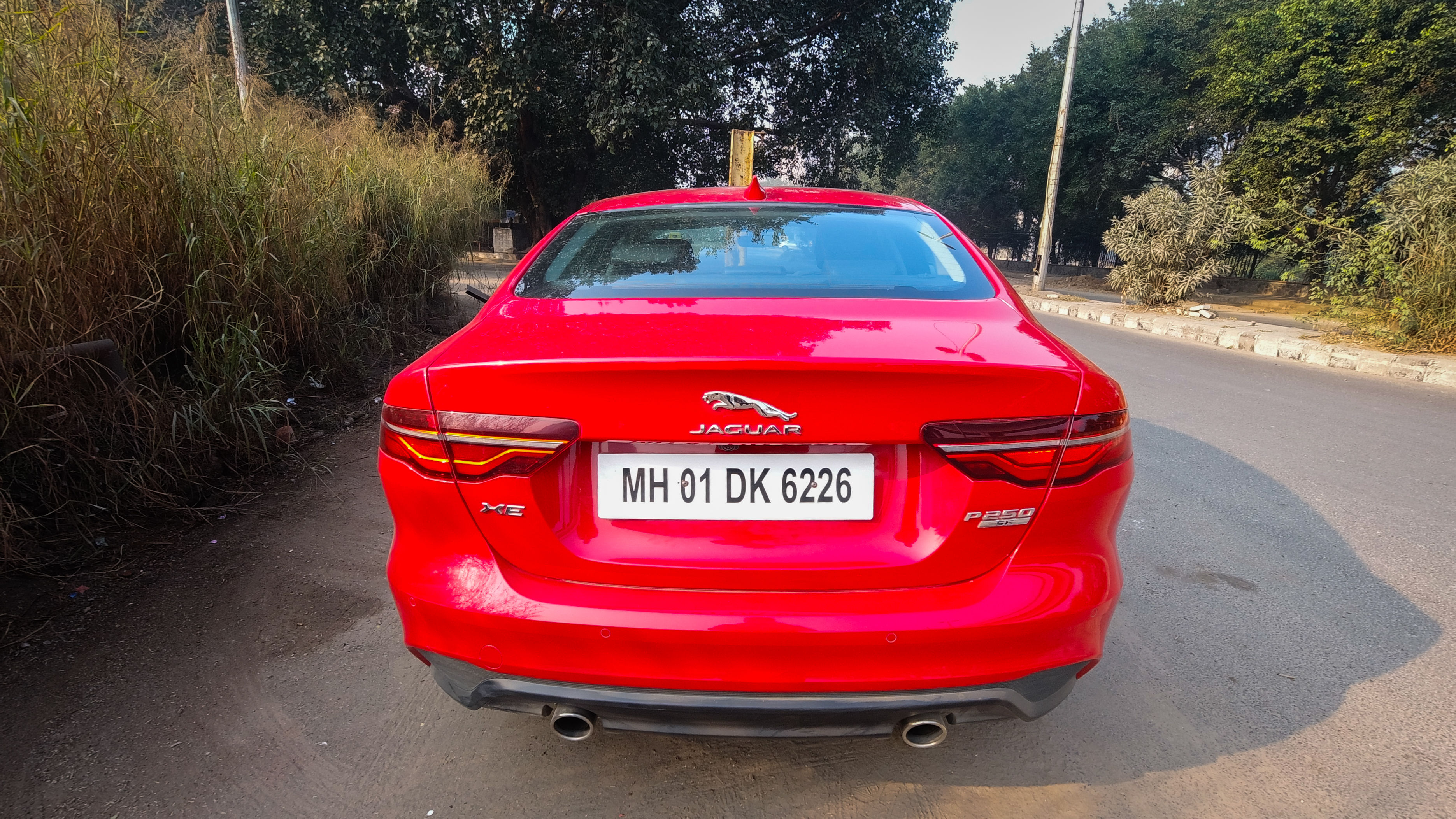 The rear profile of Jaguar XE 2020 gets a makeover. (HT Auto photo) The rear profile of Jaguar XE 2020 gets a makeover. (HT Auto photo)