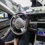 File Photo: A Mercedes-Benz S-Class automobile during a Daimler autonomous driving demonstration.