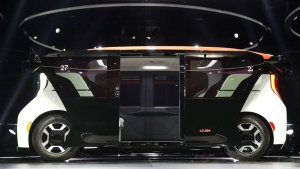 The Cruise Origin autonomous vehicle, a Honda and General Motors self-driving car partnership, is seen during its unveiling in San Francisco, California, U.S. January 21, 2020. REUTERS/Stephen Lam