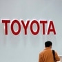 (FILES) In this file photo taken on February 06, 2019 The logo of Toyota Motor is displayed at a company's car showroom in Tokyo. - Toyota on January 17, 2020 said it was moving assembly operations for its popular Tacoma pickups from the United States to Mexico but pledged that no US jobs would be affected. The announcement came a day after the US Senate approved the new US-Mexico Canada Agreement on trade, which importantly revamps the rules for manufacturing and cross-border trade in autos. (Photo by Kazuhiro NOGI / AFP) (AFP)