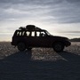 A sports utility vehicle (SUV) sits on the Salar de Uyuni (Uyuni Salt Flats) in Potosi, Bolivia, on Tuesday, Dec. 10, 2019. South America controls about 70% of the world's reserves of lithium, the metal used in rechargeable batteries for mobile phones and electric vehicles, with future refining and battery-assembling facilities seen as away to help kick start economies. Photographer: Carlos Becerra/Bloomberg (Bloomberg)