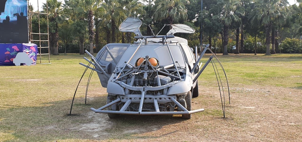 A yesteryear Indigo turned into a beetle.