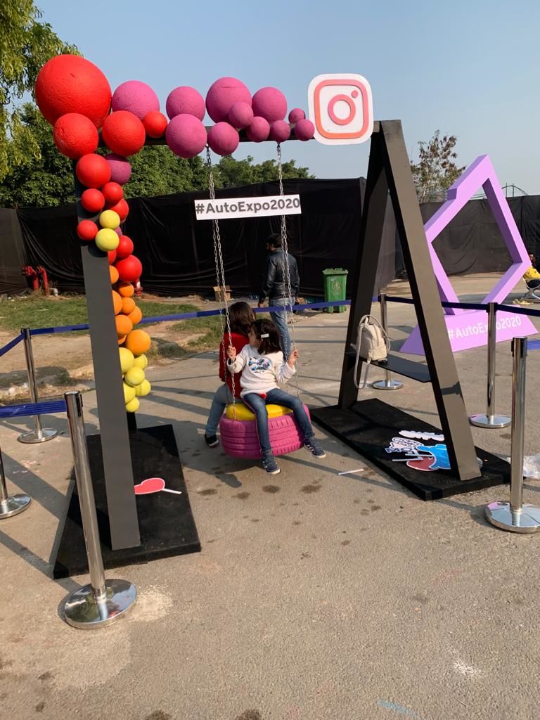 Selfie point at Auto Expo 2020.