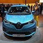 Renault's Zoe electric car is displayed at the Auto Expo 2020 at Greater Noida on the outskirts of New Delhi on February 5, 2020. (Photo by Money SHARMA / AFP) (AFP)