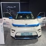 Kia Soul EV displayed during the Auto Expo 2020