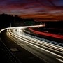 File timelapse photo of a section of Autobahn in Germany.