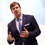 FILE PHOTO: Jim Farley, President, Global Markets, Ford Motor Company, speaks during the Lincoln presentation at the New York Auto Show in the Manhattan borough of New York City, New York, U.S., March 28, 2018. REUTERS/Brendan McDermid/File Photo (REUTERS)