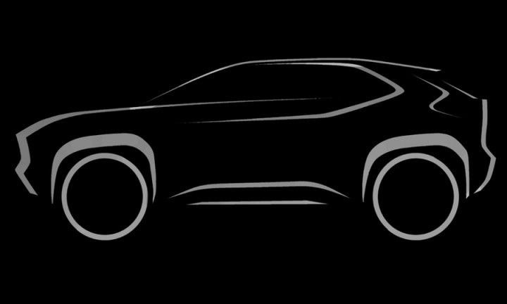 Silhouette of the new B-SUV from Toyota