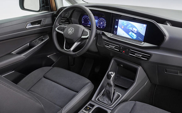 Photo of the new Volkswagen Caddy's interiors
