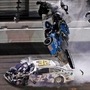 Ryan Newman (6) goes airborne after crashing into Corey LaJoie (32) during the NASCAR Daytona 500 auto race Monday, Feb. 17, 2020, at Daytona International Speedway in Daytona Beach, Fla. Newman did not suffer life-threatening injuries in the incident. (AP)