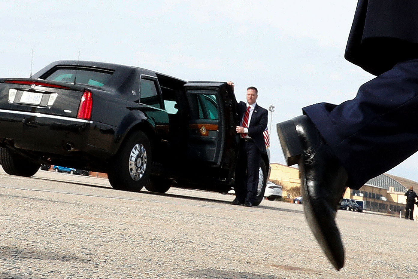 File photo of Donald Trump's official limousine.