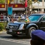 Ahmedabad: People wave as the convoy of U.S. President Donald Trump passes by during the roadshow, in Ahmedabad, Monday, Feb. 24, 2020. PM Modi and U.S. President will participate in a roadshow from the airport to Sabarmati Ashram and from there to Motera cricket stadium for Namaste Trump event. (PTI Photo/Kunal Patil) (PTI)