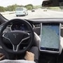 File photo: The interior of a Tesla Model S is shown in autopilot mode in San Francisco. (REUTERS)
