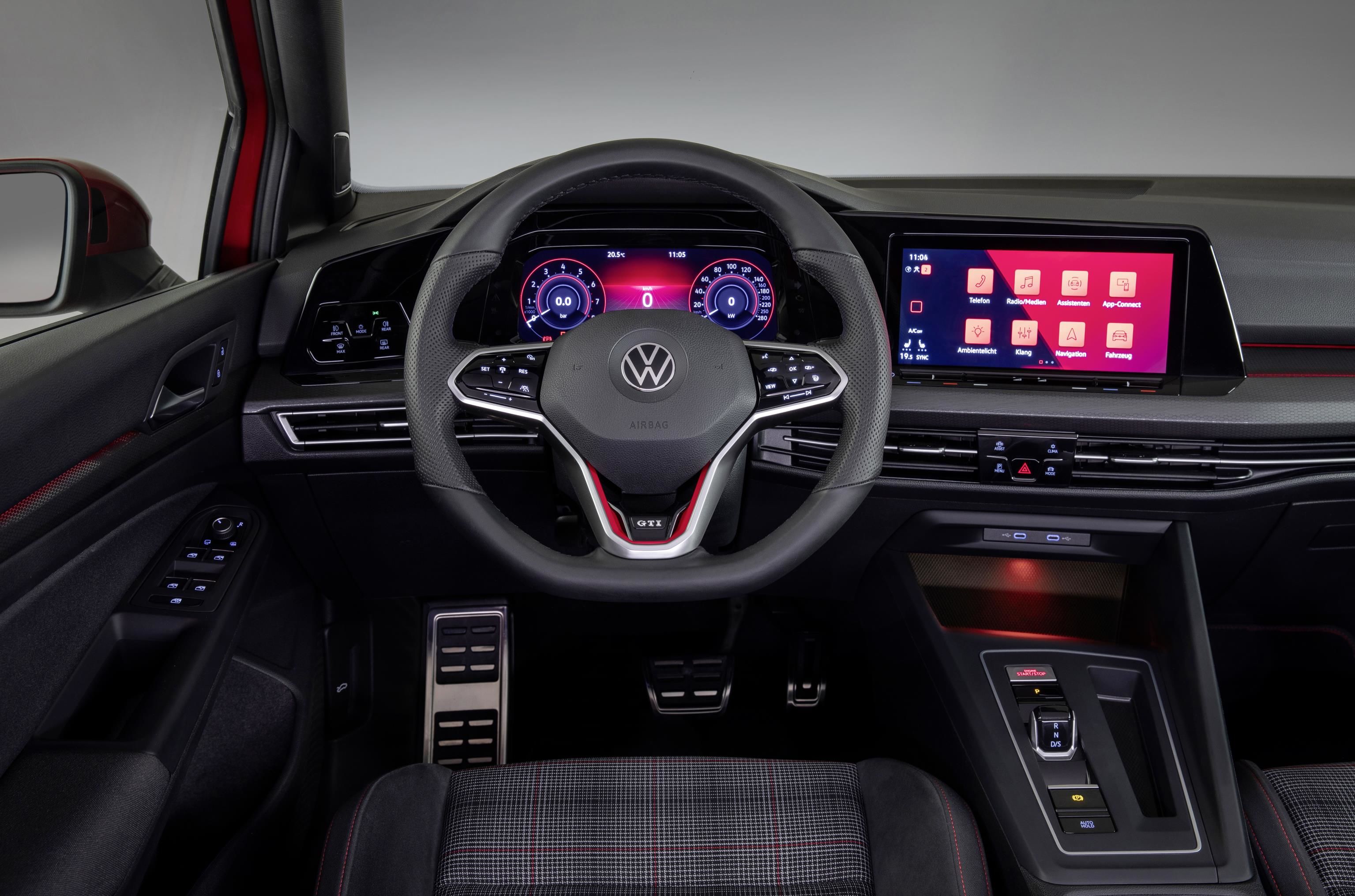 Interior of the new Volkswagen Golf GTI