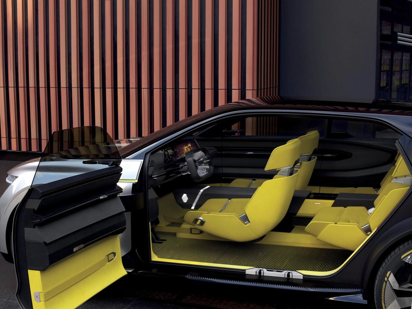 Interior of the Renault Morphoz concept electric crossover