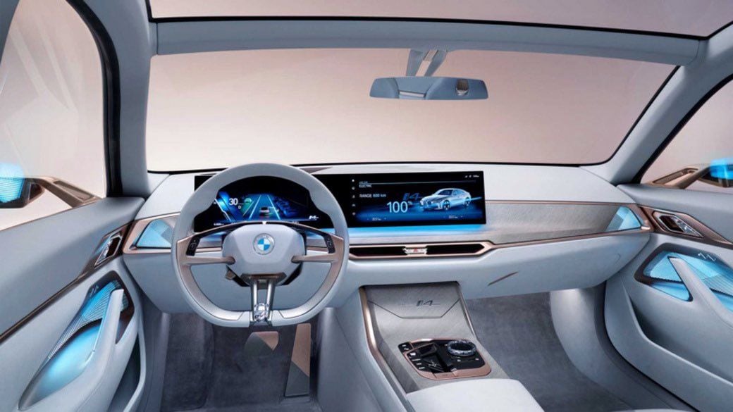 Interior of the new BMW Concept i4 Interior of the new BMW Concept i4