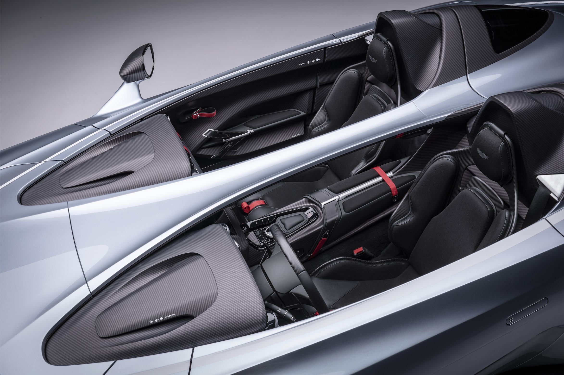 The V12 Speedster has been shown in a conceptual specification that is inspired by the legendary F/A-18 fighter jet