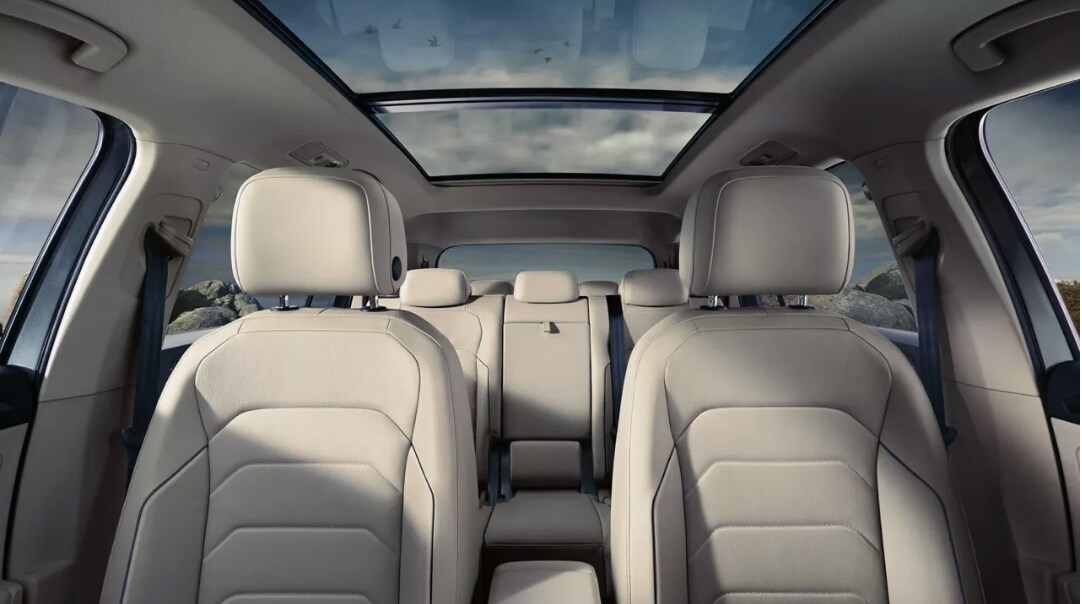 The Tiguan AllSpace SUV comes with a massive panoramic sunroof