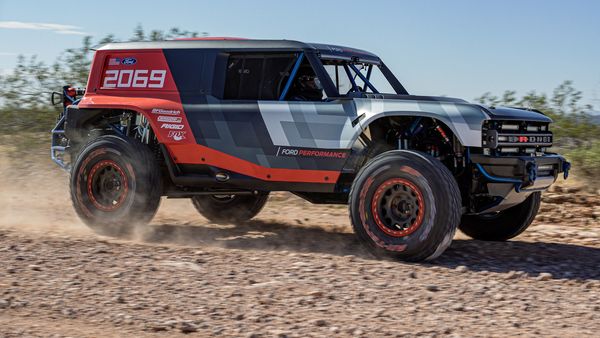 Ford's Bronco R race prototype debuts in the desert to celebrate the 50th anniversary of Rod Hall's historic Baja 1000 win in a picture obtained March 12, 2020. Ford/Handout via REUTERS. (via REUTERS)