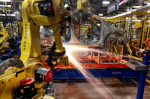File photo of a GM factory in the United States, File photo of a GM factory in the United States,