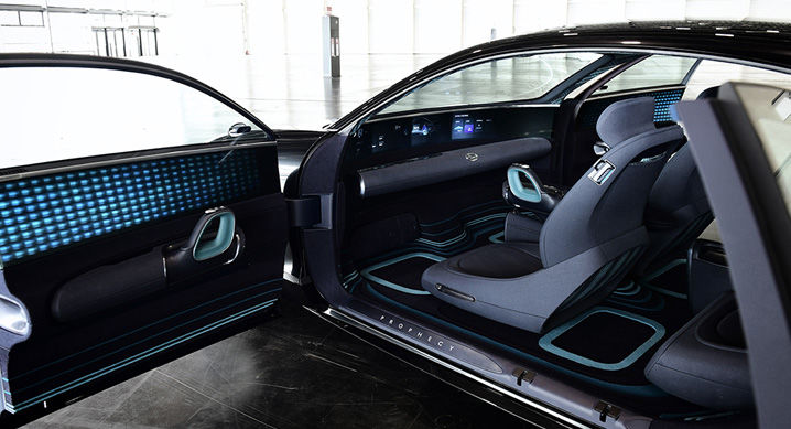 Interior of the Hyundai Prophecy Concept EV Interior of the Hyundai Prophecy Concept EV