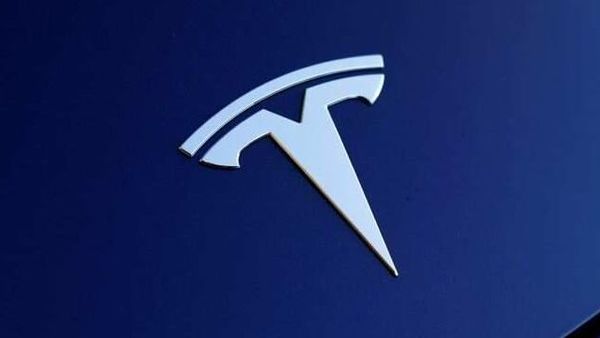 File photo: The front hood logo on a Tesla Model 3 electric vehicle. (REUTERS)