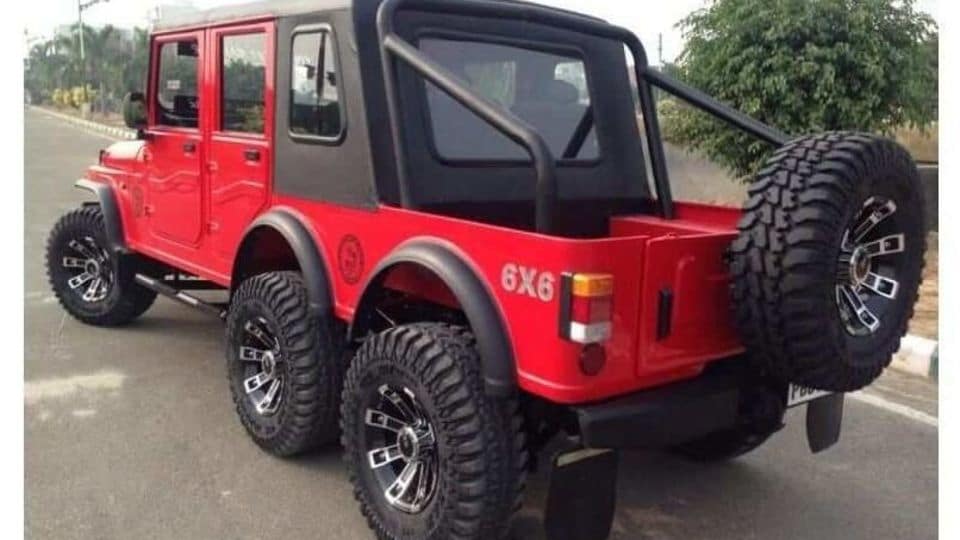 Customised Mahindra Thar 6x6 Modification Cost Where To Buy Know Here