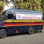 A sanitisation van from Navi Mumbai Police. Image Credits: Twitter/Navi Mumbai Police