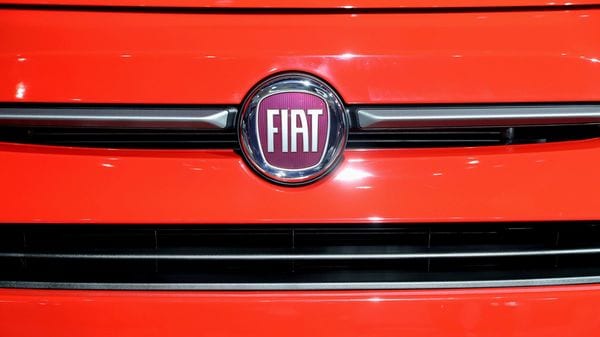 FILE PHOTO: Fiat logo on a car.