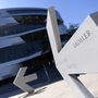 An arrow in front of the Mercedes-Benz Museum shows the way to the Daimler headquarters. File Photo used for representational purpose only.  (REUTERS)